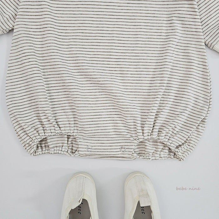 間條鬆身套裝 (連襪褲)