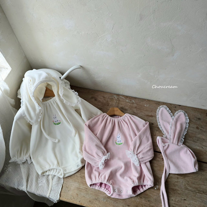 兔仔爬服3件套