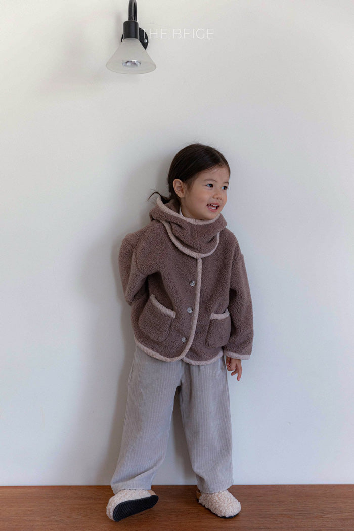 短絨外套 (可加配圍巾連帽)