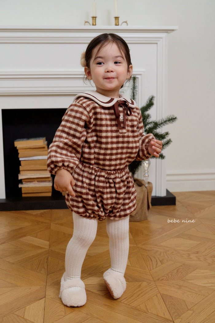 格仔套裝 (上衣+褲)