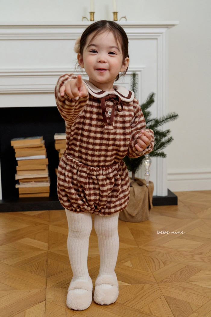 格仔套裝 (上衣+褲)