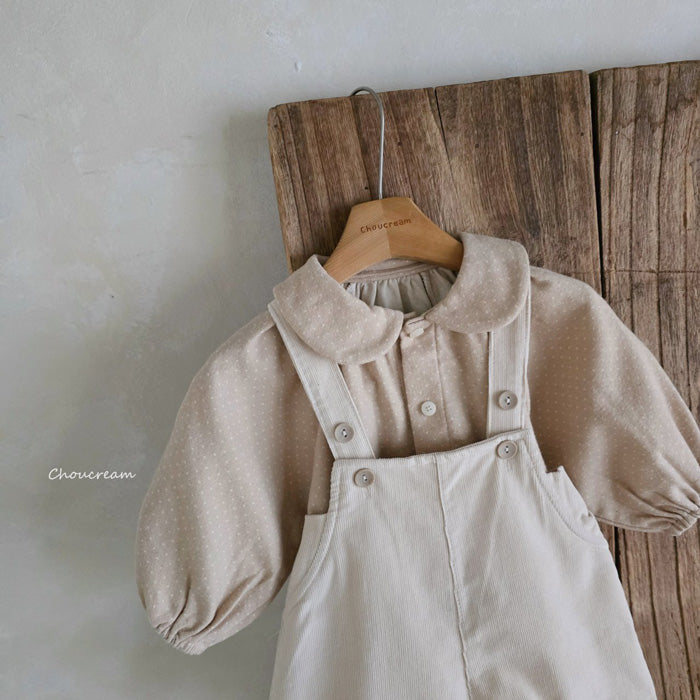 吊帶褲套裝 (上衣+吊帶褲)