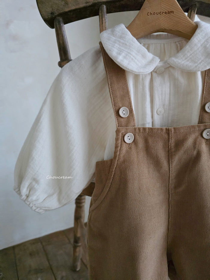 吊帶褲套裝 (上衣+吊帶褲)