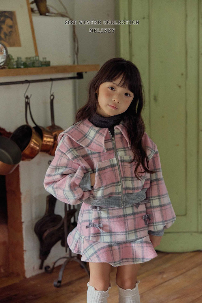 格仔套裝 - 下身裙