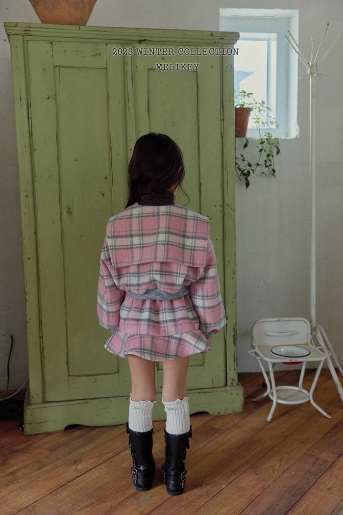 格仔套裝 - 下身裙