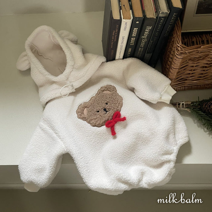 小熊爬服 (可加配熊帽子)