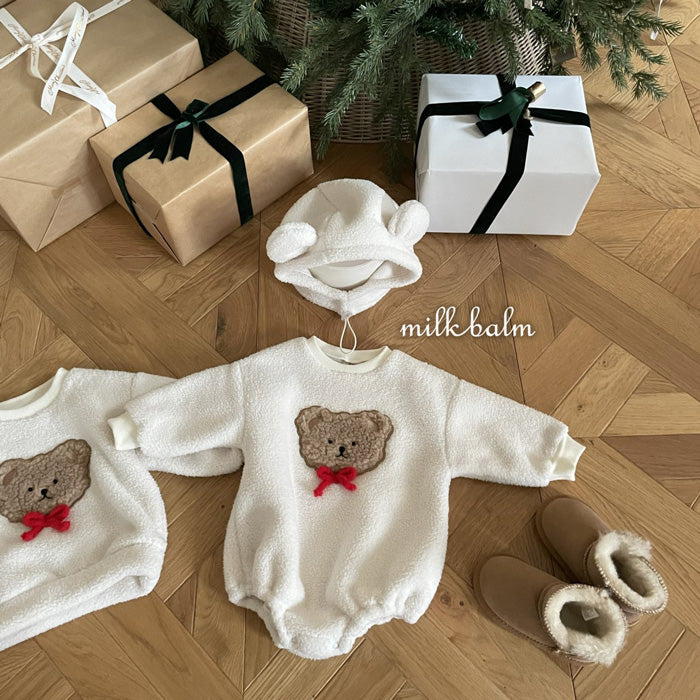 小熊爬服 (可加配熊帽子)