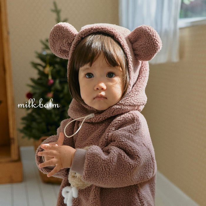 小熊爬服 (可加配熊帽子)