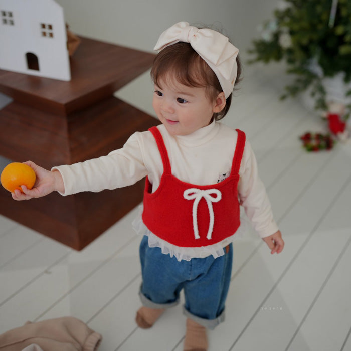 蝴蝶結吊帶上衣