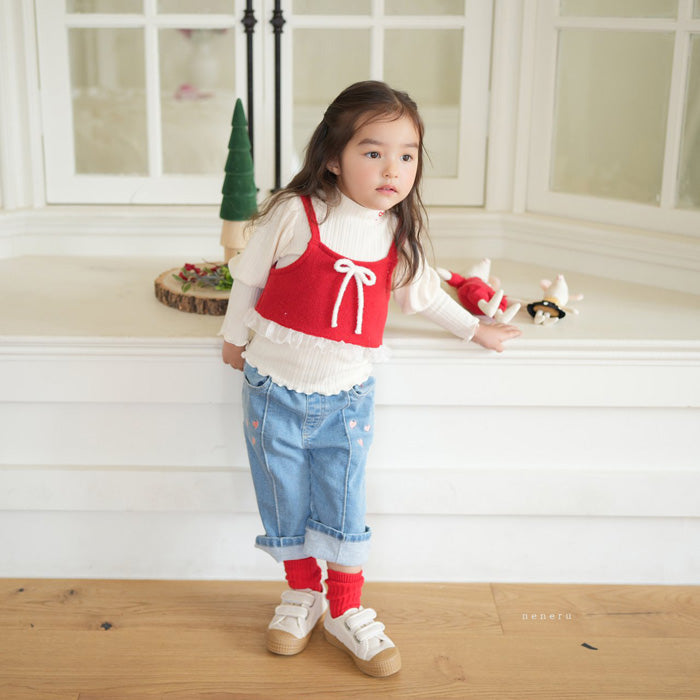 蝴蝶結吊帶上衣