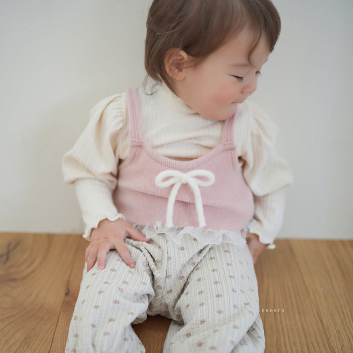 蝴蝶結吊帶上衣