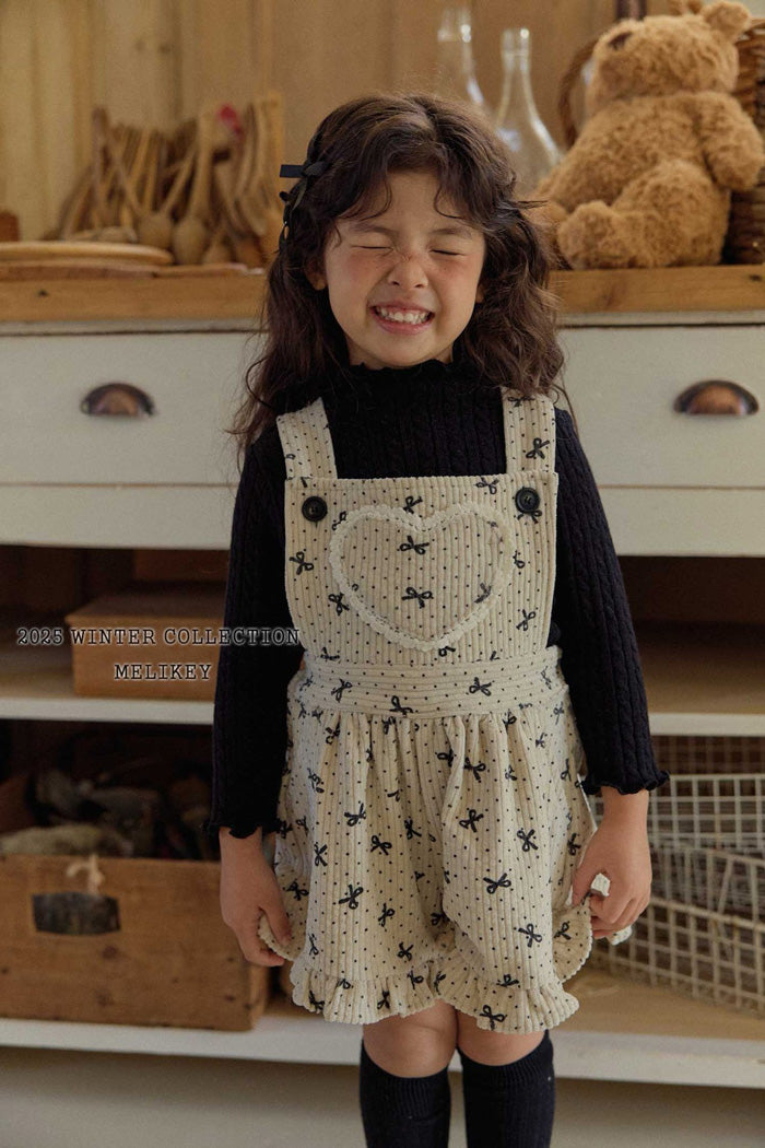 蝴蝶結白色連身裙褲