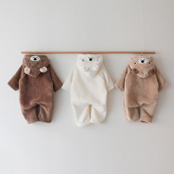 小熊毛毛連身服