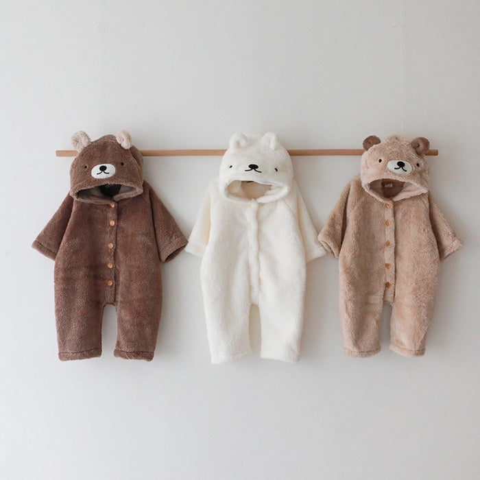 小熊毛毛連身服