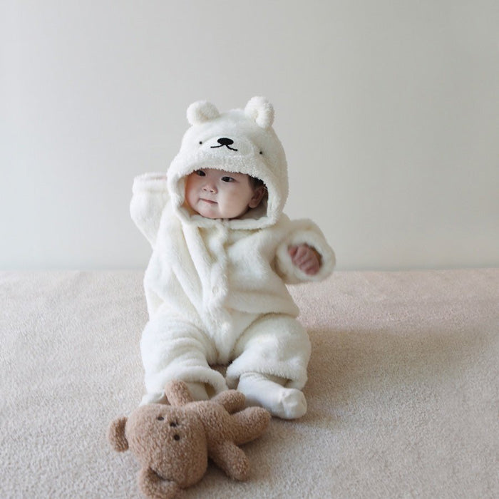 小熊毛毛連身服